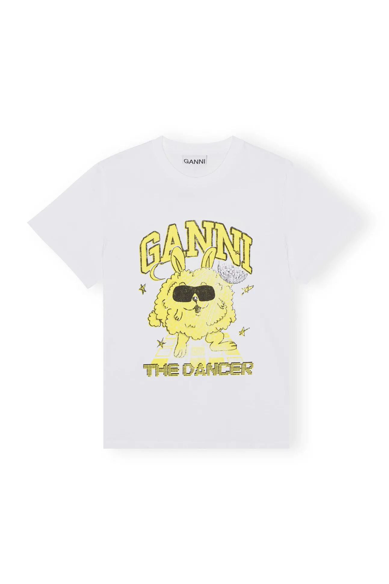 Flash Sale GANNI Entspanntes Dance-Bunny-T-Shirt Bright White