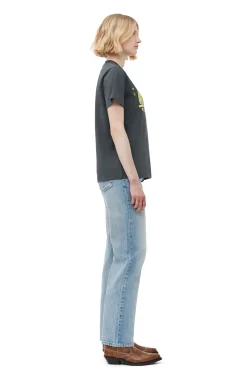Online GANNI Entspanntes Dance-T-Shirt Volcanic Ash