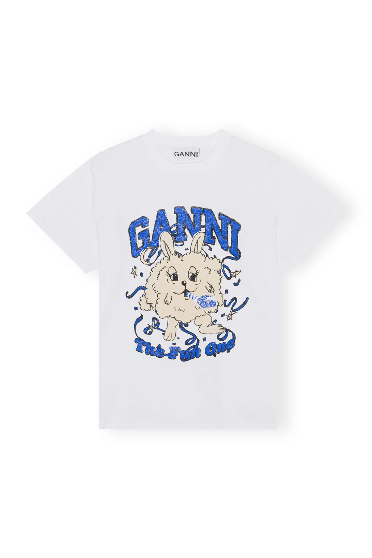 Online GANNI Entspanntes Fun-Bunny-T-Shirt Bright White
