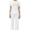 Cheap GANNI Entspanntes Love-T-Shirt Bright White