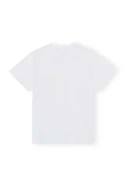 Cheap GANNI Entspanntes Love-T-Shirt Bright White