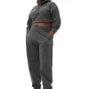 Cheap GANNI Fabrics Of The Future Crop-Hoodie Phantom