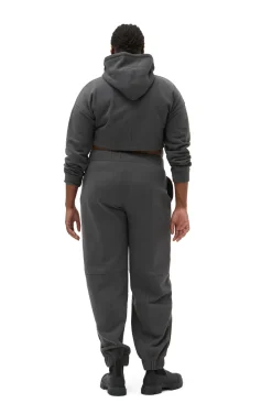Cheap GANNI Fabrics Of The Future Crop-Hoodie Phantom