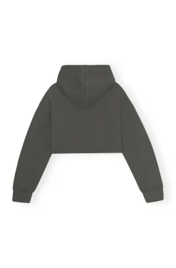 Cheap GANNI Fabrics Of The Future Crop-Hoodie Phantom