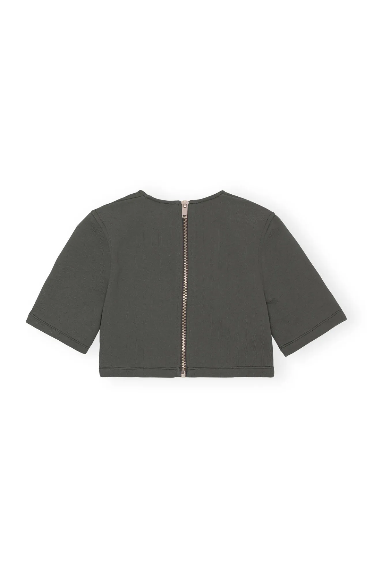 Store GANNI Fabrics Of The Future Crop-Bluse Phantom