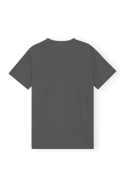 Hot GANNI Fabrics Of The Future Lassiges Dolphin-T-Shirt Volcanic Ash