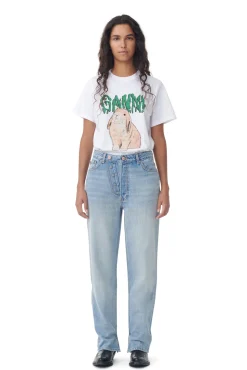 Hot GANNI Figni Jeans Light Blue Vintage
