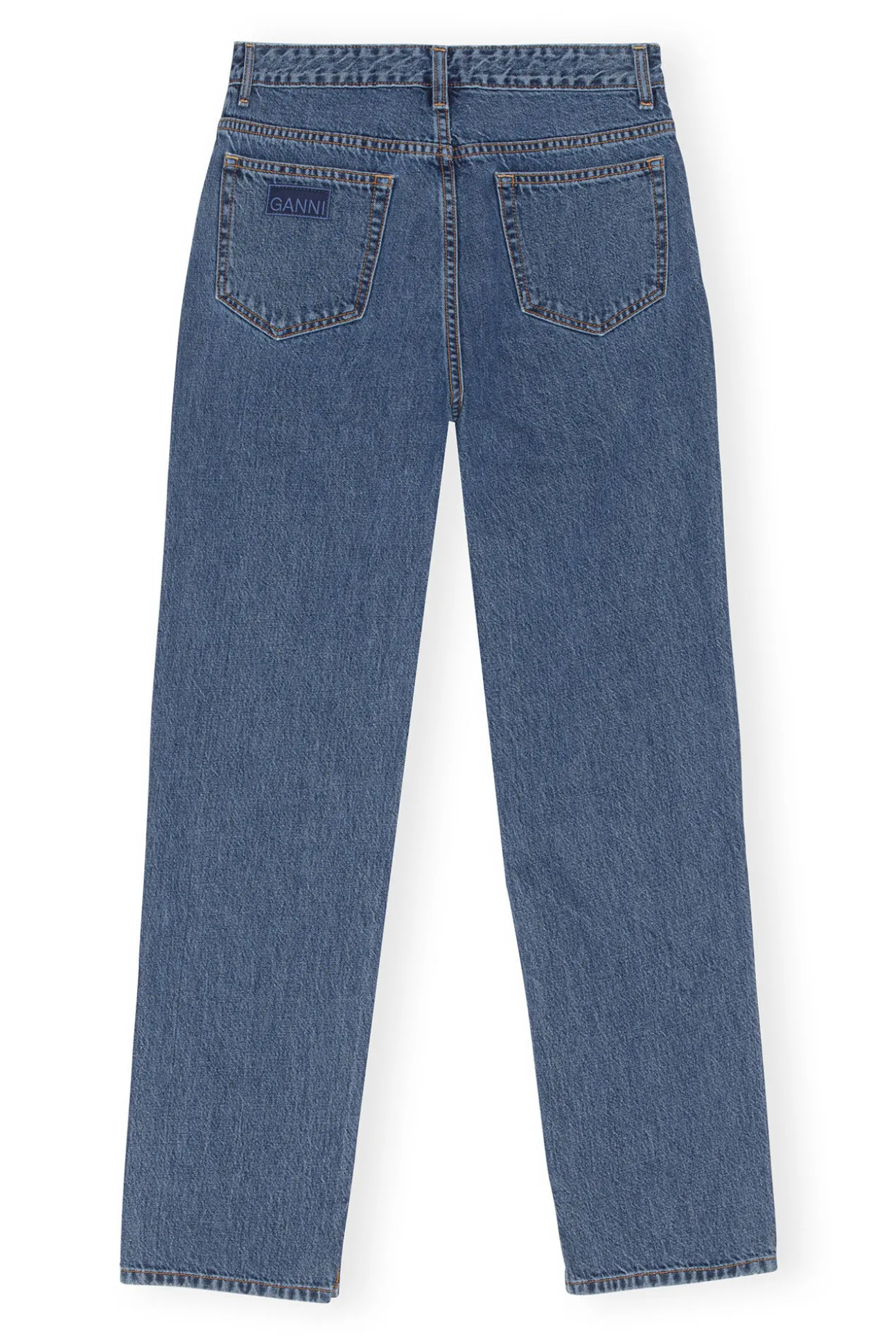Online GANNI Figni-Jeans Mid Blue Stone