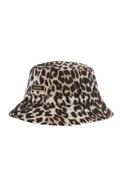 Outlet GANNI Fischerhut Leopard
