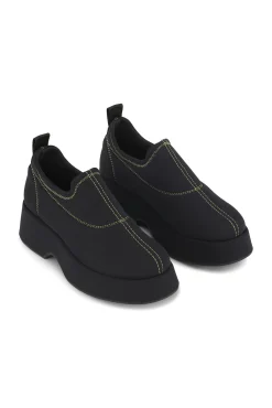 Store GANNI Flache Retro-Schuhe Black