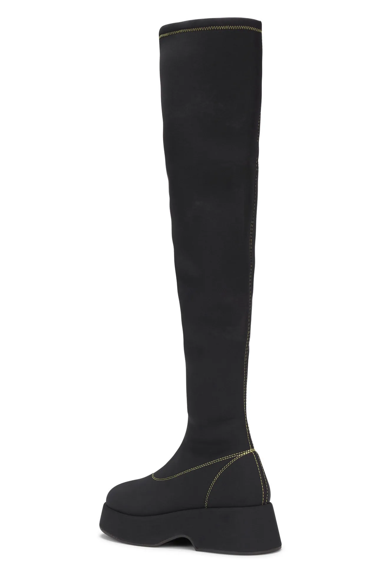 Cheap GANNI Flache Retro-Sockenstiefel Black