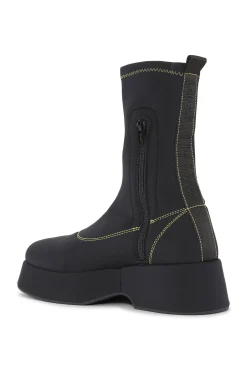 Discount GANNI Flache Retro-Sockenstiefel Black
