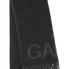 New GANNI Fransen-Schal Mit Logo Black