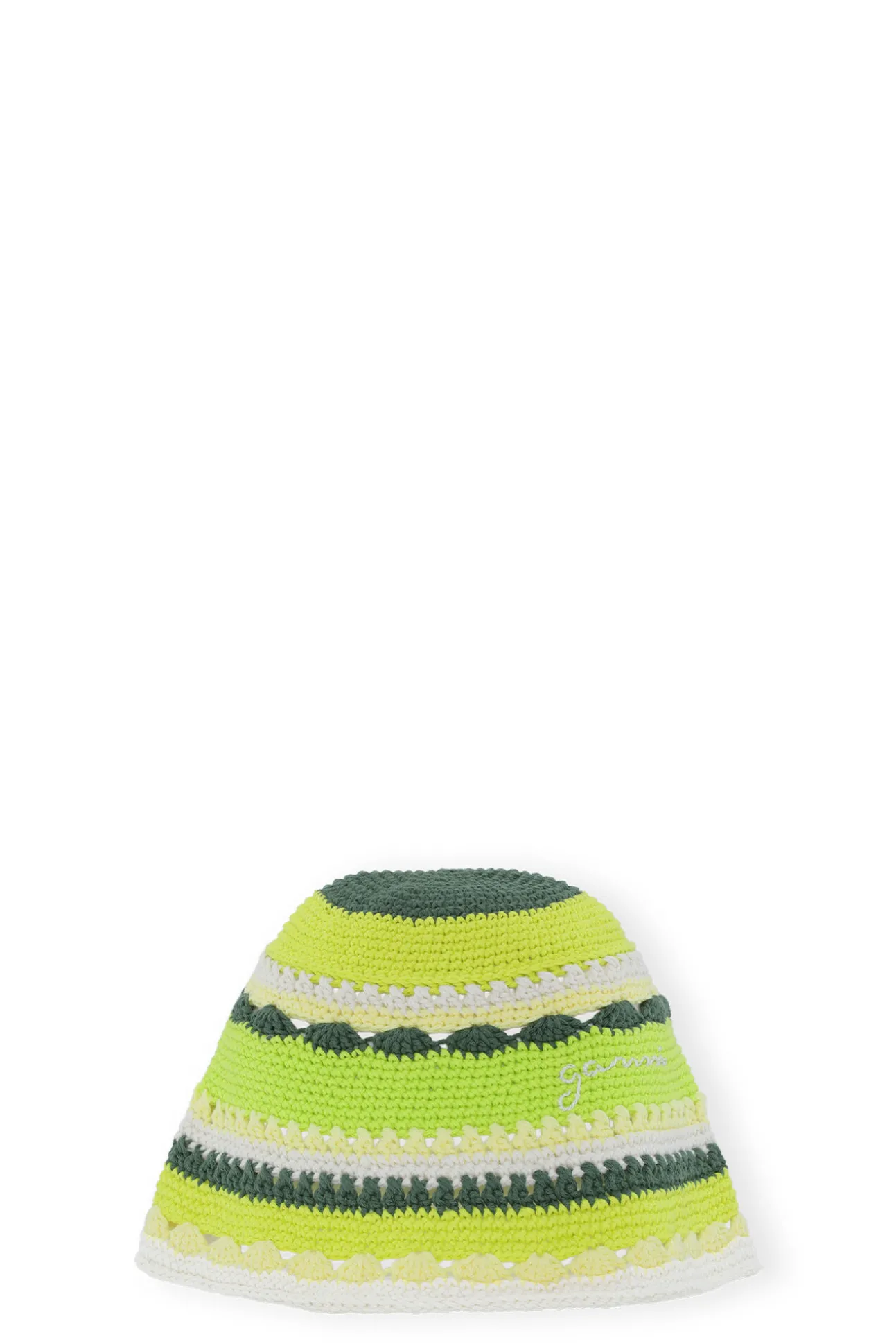 Store GANNI Gehakelter Cotton-Fischerhut Tender Shoots