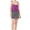 Hot GANNI Gehakeltes Bandeau-Tragertop Aus Velvet Sparkling Grape