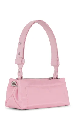 Outlet GANNI Gepolsterte Baguette-Tasche Pink Nectar