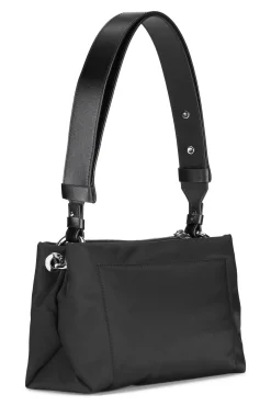 Sale GANNI Gepolsterte Mittelgrose Baguette-Tasche Black