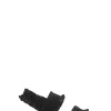 Outlet GANNI Gesmokte Flache Sandalen Black