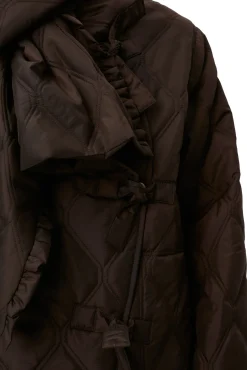 Online GANNI Gesteppte, Asymmetrische Ripstop-Jacke Mole