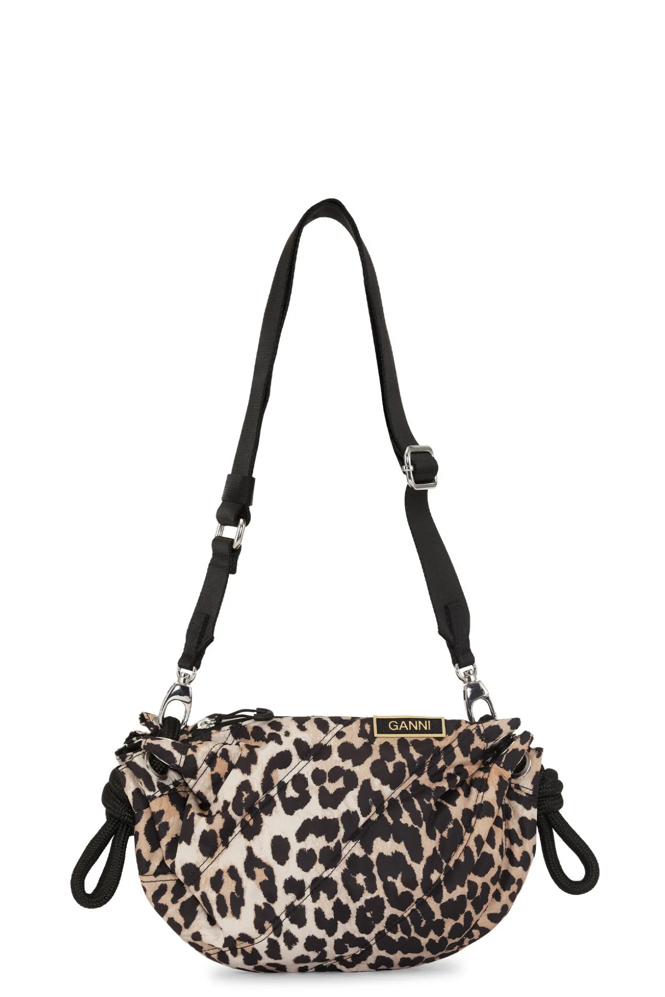 Hot GANNI Gesteppte Duffle Bag Leopard