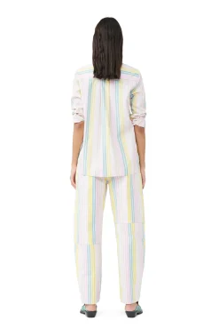 New GANNI Gestreifte Stary-Jeans Multicolour