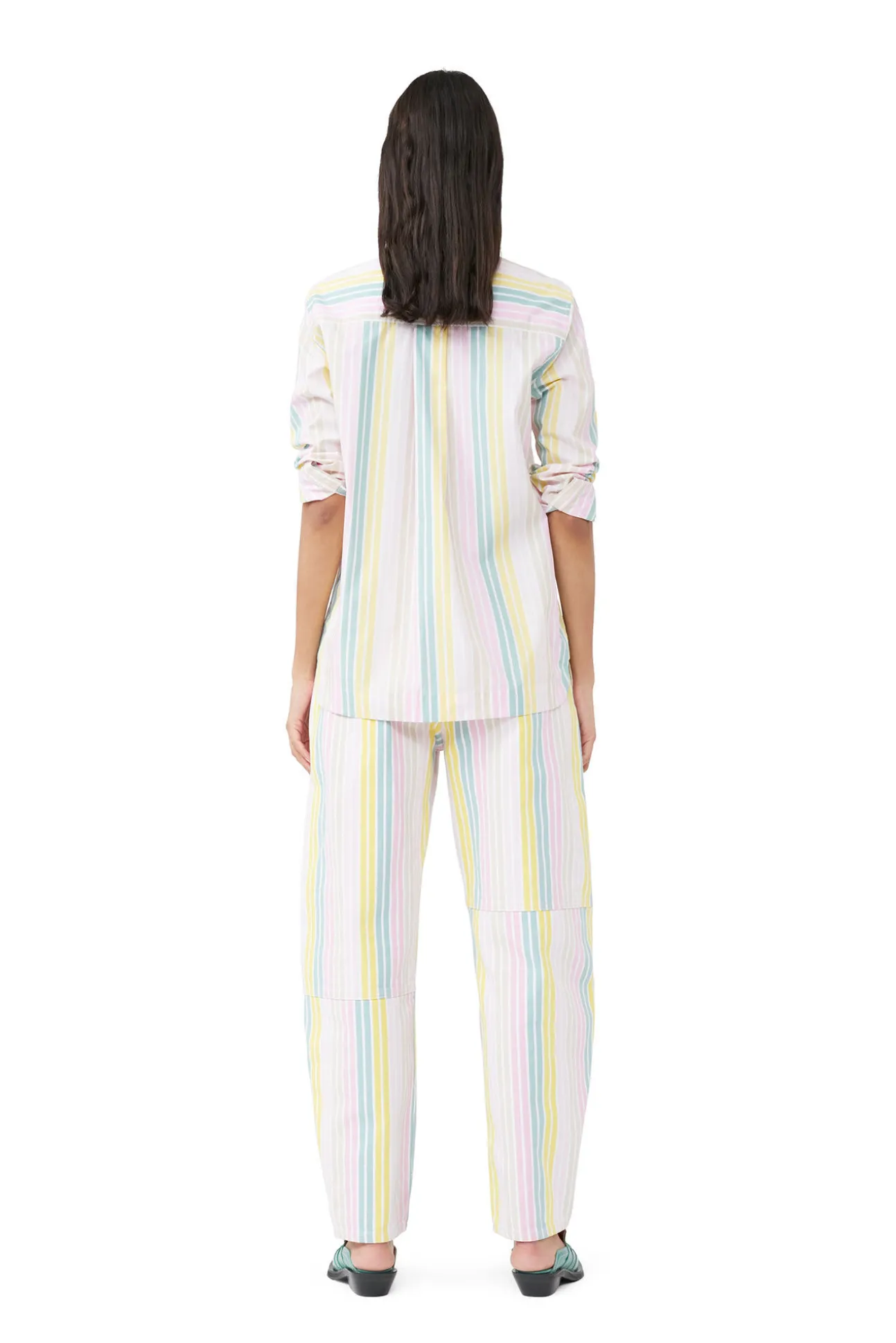 New GANNI Gestreifte Stary-Jeans Multicolour
