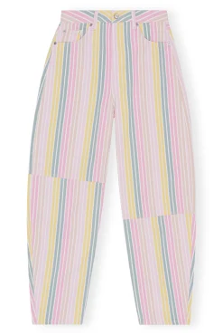 New GANNI Gestreifte Stary-Jeans Multicolour