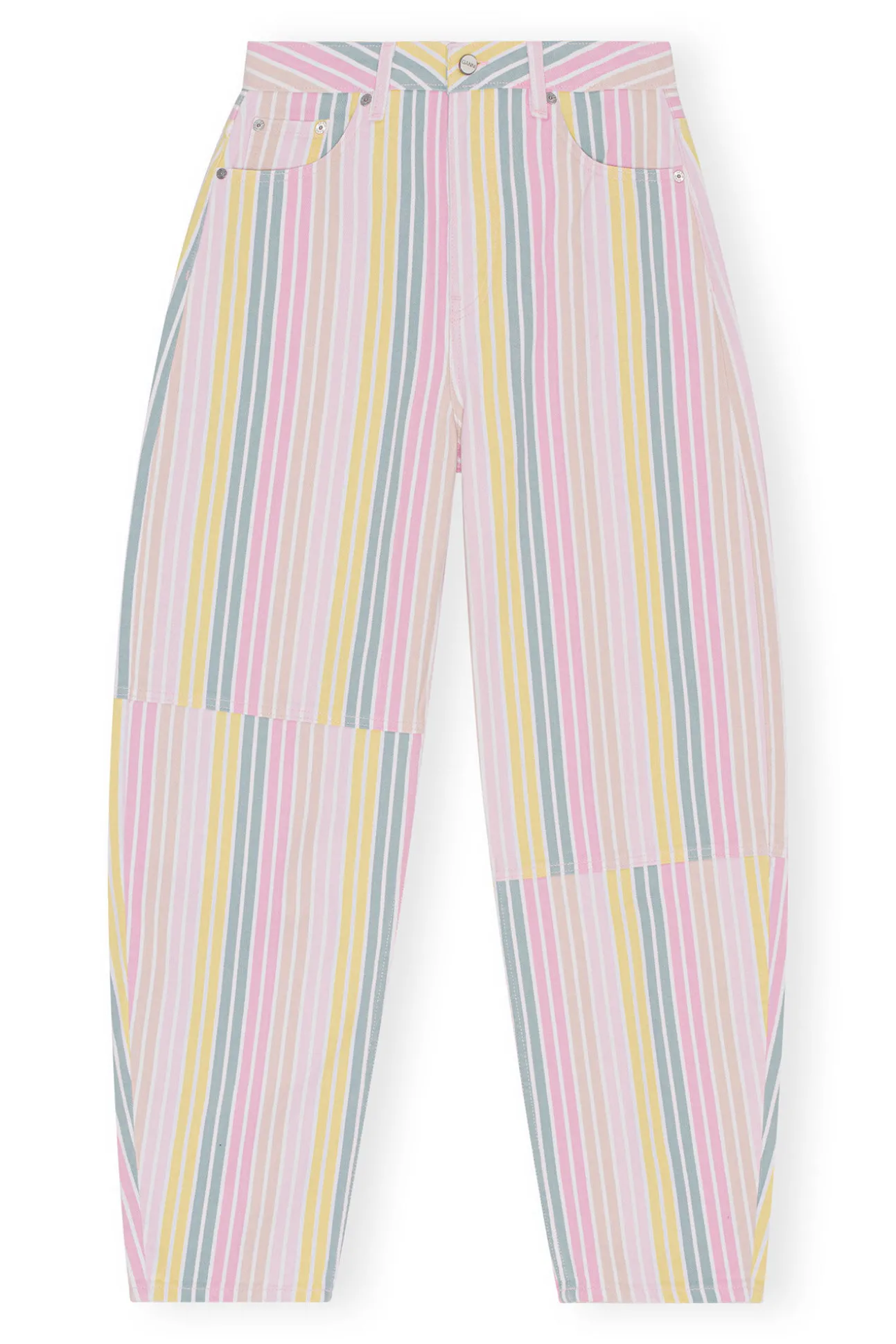 New GANNI Gestreifte Stary-Jeans Multicolour
