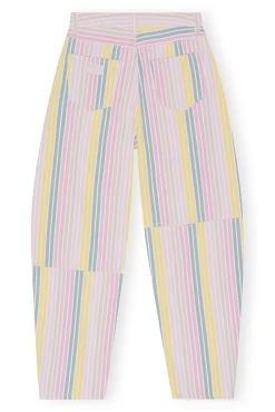 New GANNI Gestreifte Stary-Jeans Multicolour