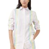 Flash Sale GANNI Gestreiftes Cotton-Hemd Multicolour