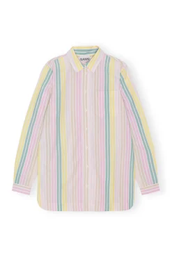 Flash Sale GANNI Gestreiftes Cotton-Hemd Multicolour