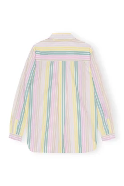 Flash Sale GANNI Gestreiftes Cotton-Hemd Multicolour