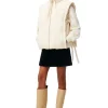 Clearance GANNI Glanzende Puff-Weste In Oversize-Passform Buttercream