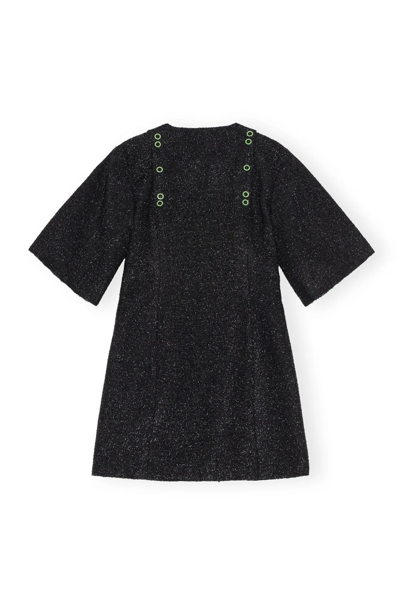 Hot GANNI Glitzerndes Minikleid Black