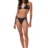 Clearance GANNI Graphic String Bikini Briefs Black