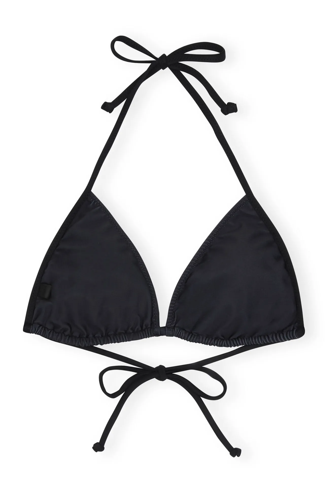 Cheap GANNI Graphic String Bikini Top Black