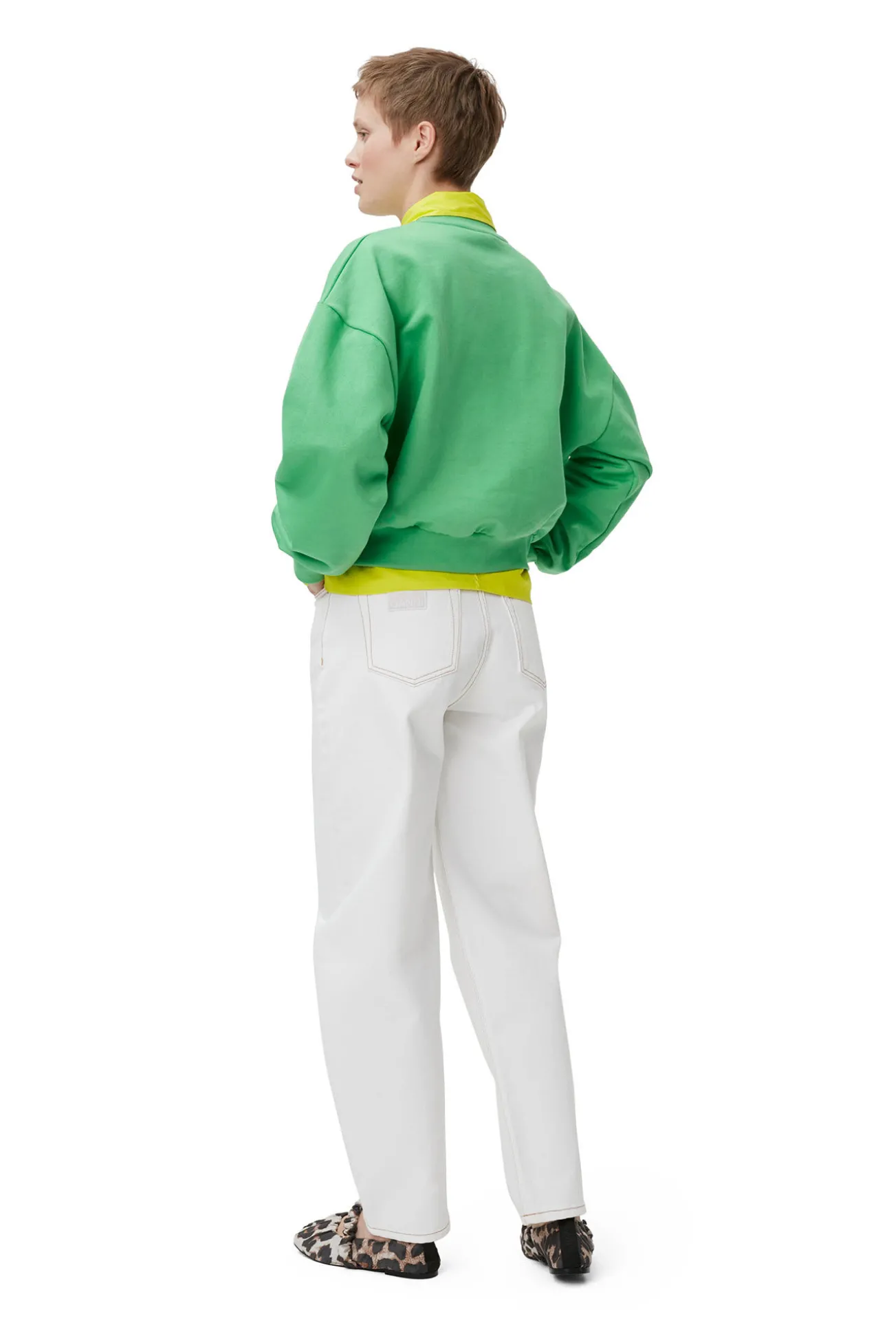 Store GANNI Grunes Butterfly-Sweatshirt Kelly Green