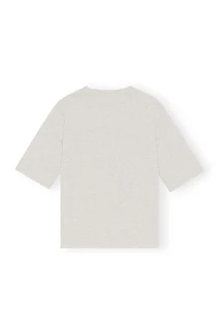 Best GANNI Haschen-T-Shirt Grey Melange/Nature