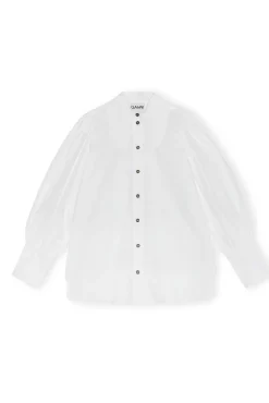 Best GANNI Hemd Mit Ballonarmeln Bright White