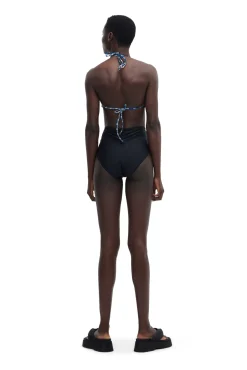 Sale GANNI High-Rise-Bikiniunterteil Black