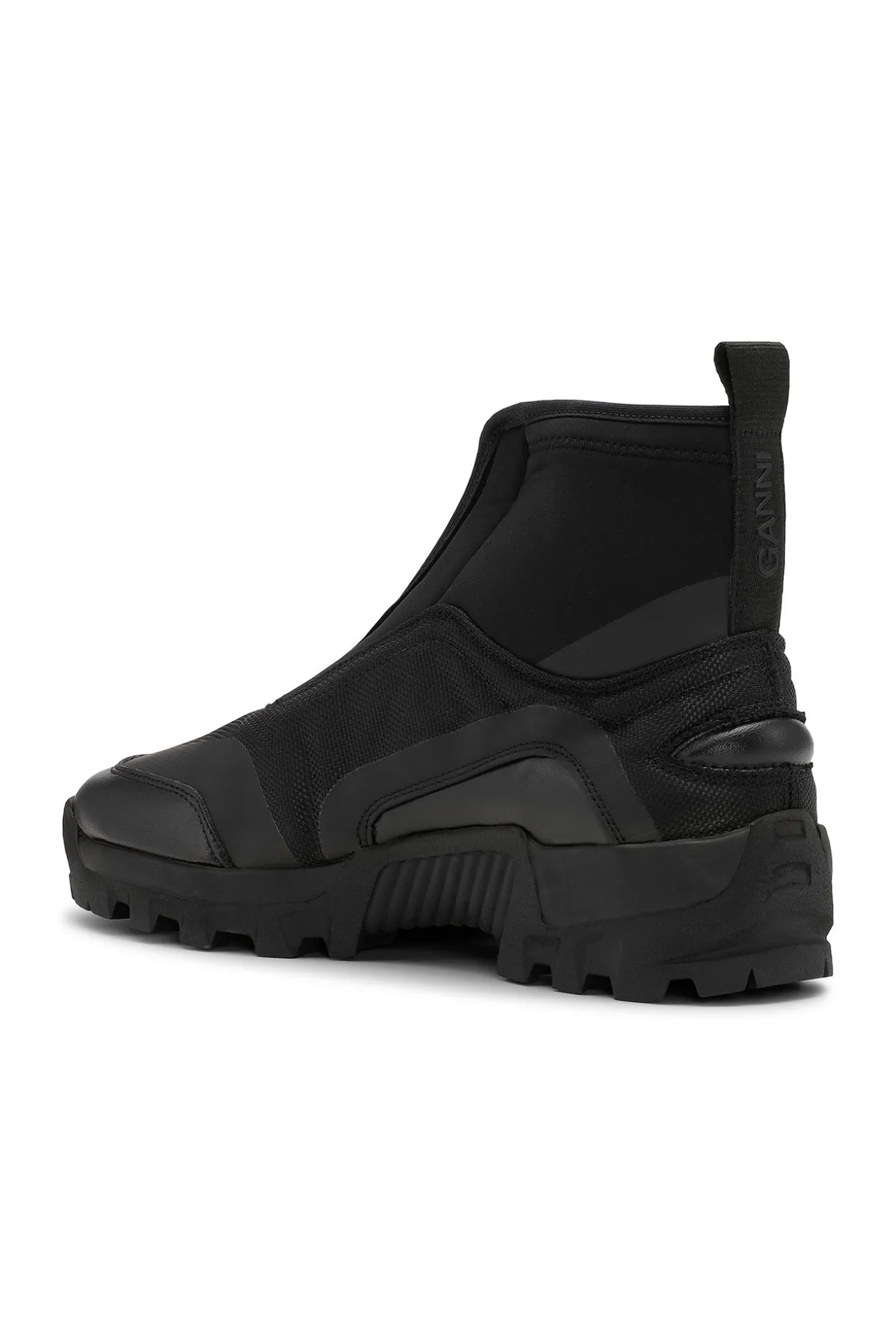 Sale GANNI High-Top-Performance-Sneaker Mit Reisverschluss Black