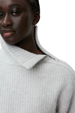 New GANNI Hochgeschlossener Pullover Mit Reisverschluss High Rise