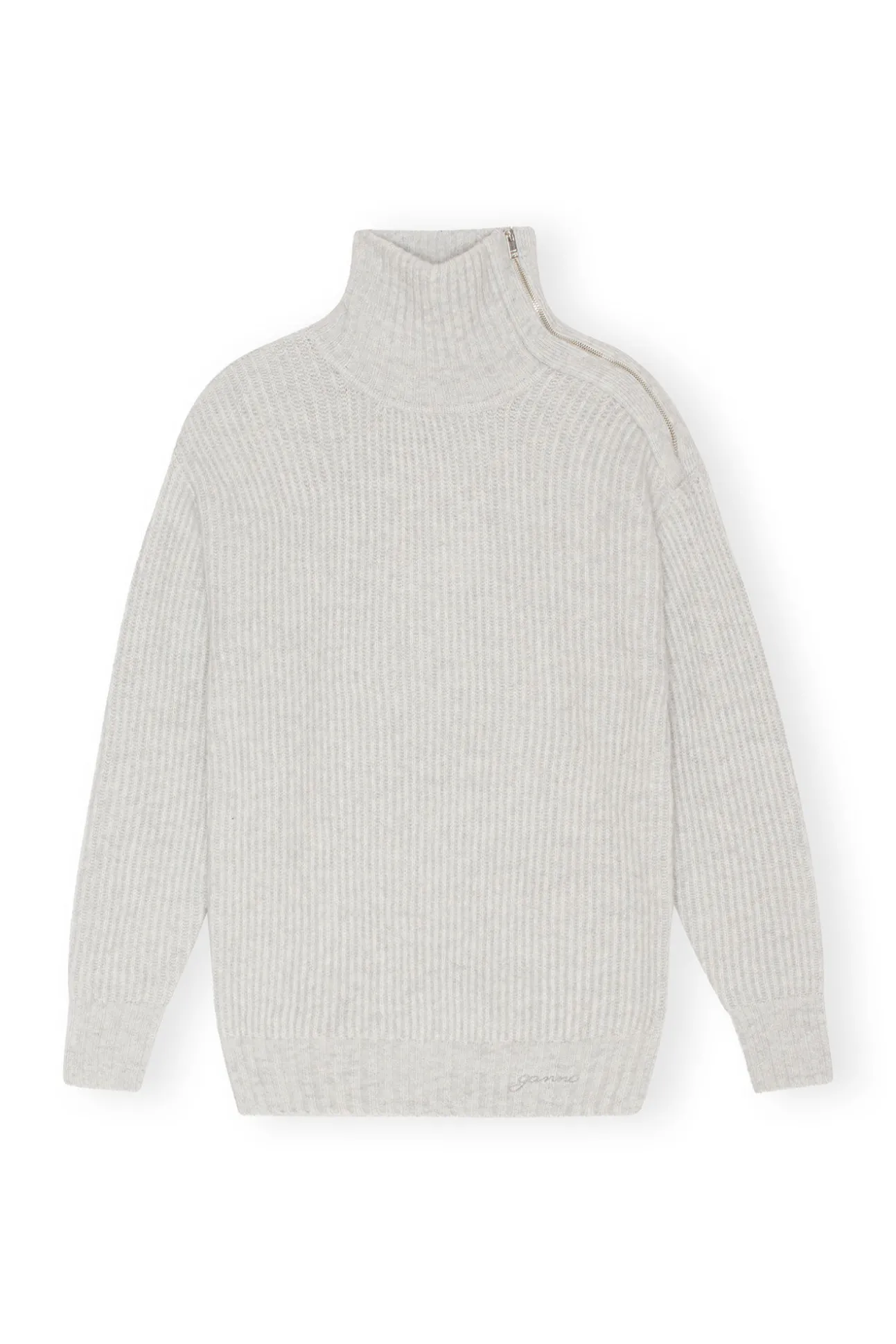 New GANNI Hochgeschlossener Pullover Mit Reisverschluss High Rise