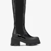 New GANNI Hohe Chelsea-Stiefel Mit Stollen Black
