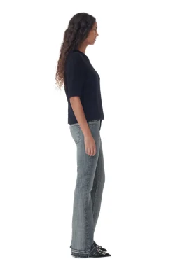Flash Sale GANNI Iry-Jeans Mit Gefarbten Saumen Tint Wash