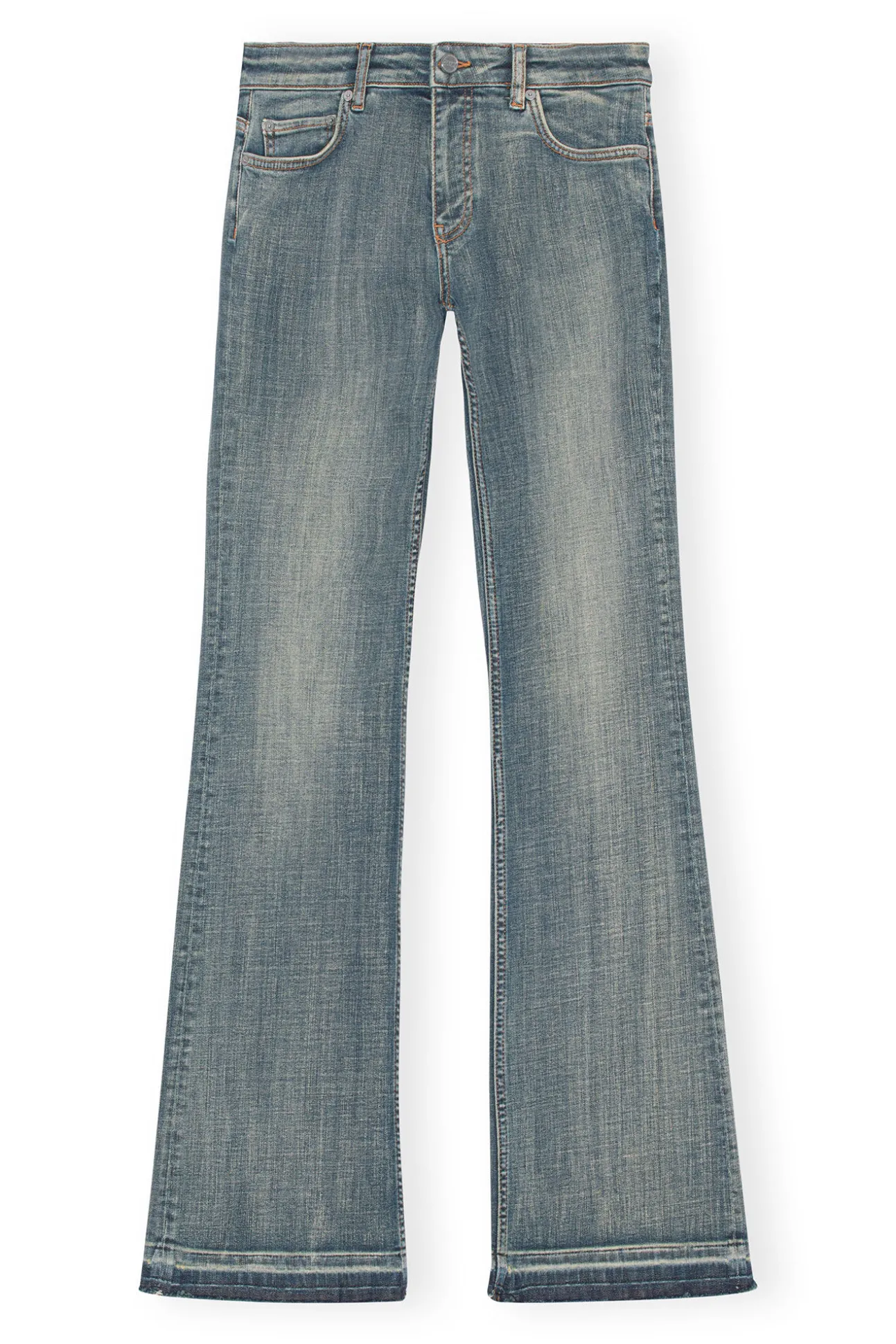 Flash Sale GANNI Iry-Jeans Mit Gefarbten Saumen Tint Wash