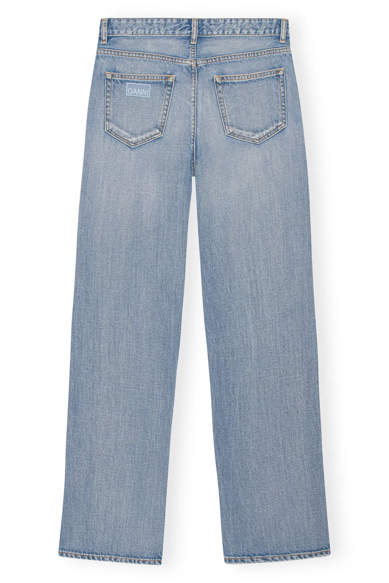 New GANNI Izey-Jeans Light Blue Vintage