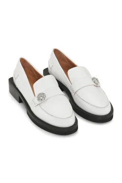 Flash Sale GANNI Jewel-Mokassins Egret