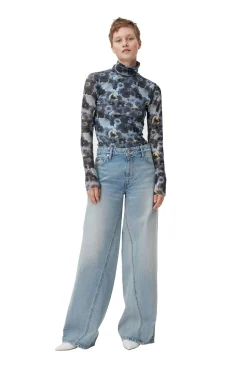 Store GANNI Jozey Jeans Light Blue Vintage