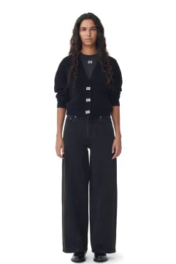 Clearance GANNI Jozey Jeans Washed Black/Black